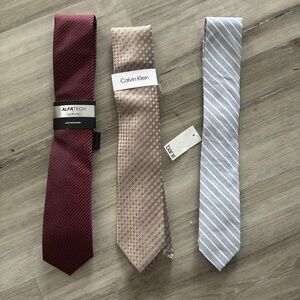 Alfani, Calvin Klein and Bar III men’s ties